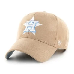 Men's Houston Astros '47 Khaki Ultra Suede MVP Adjustable Hat