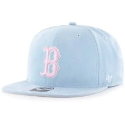 Men's Boston Red Sox '47 Light Blue Ultra Suede Captain Snapback Hat