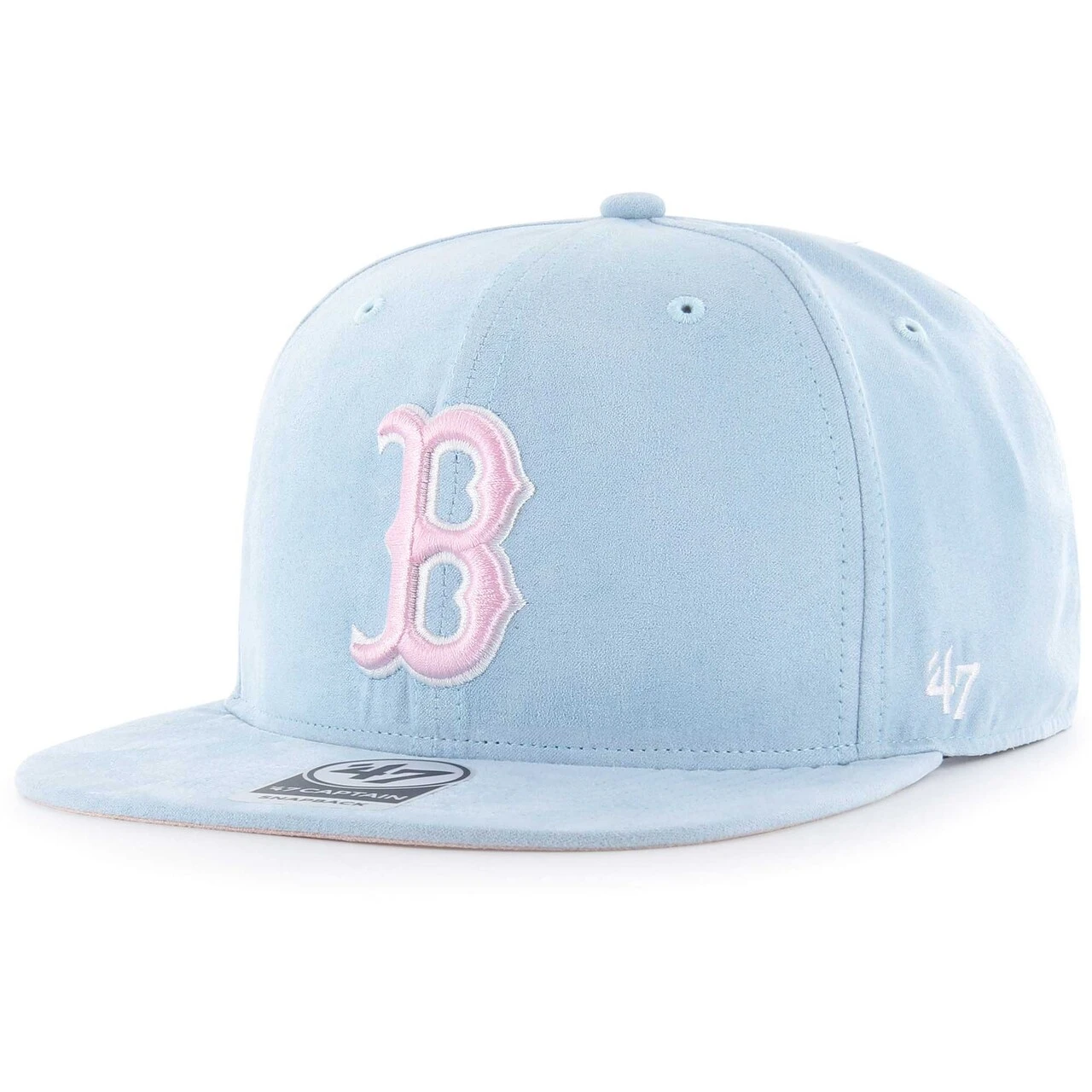 Men's Boston Red Sox '47 Light Blue Ultra Suede Captain Snapback Hat 1 Men's Boston Red Sox '47 Light Blue Ultra Suede Captain Snapback Hat