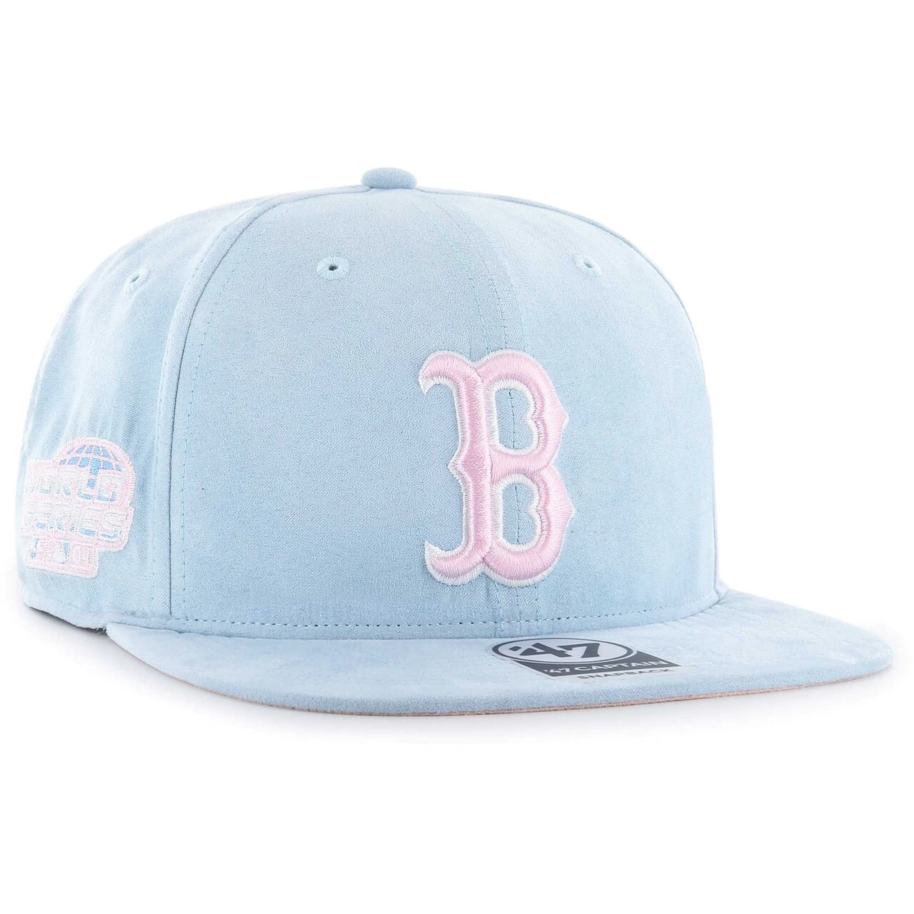 Men's Boston Red Sox '47 Light Blue Ultra Suede Captain Snapback Hat 2 Men's Boston Red Sox '47 Light Blue Ultra Suede Captain Snapback Hat - Image 2