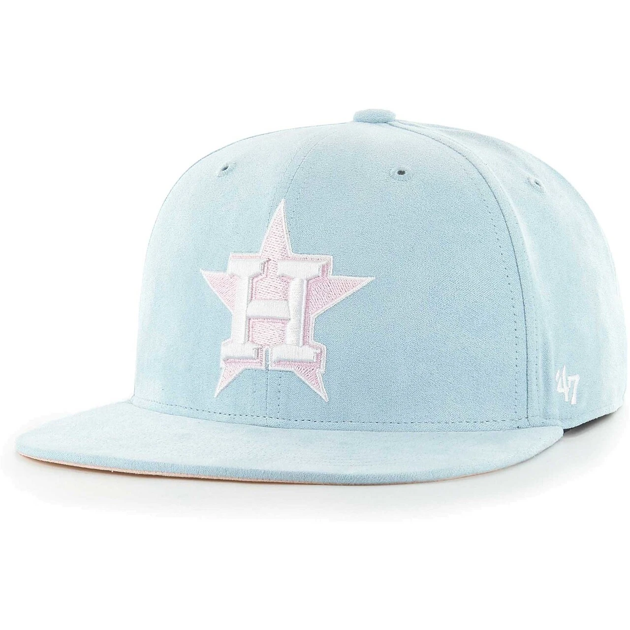 Men's Houston Astros '47 Light Blue Ultra Suede Captain Snapback Hat 2 Men's Houston Astros '47 Light Blue Ultra Suede Captain Snapback Hat - Image 2