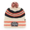 Men's Detroit Tigers '47 Natural Home Patch Cuffed Knit Hat With Pom