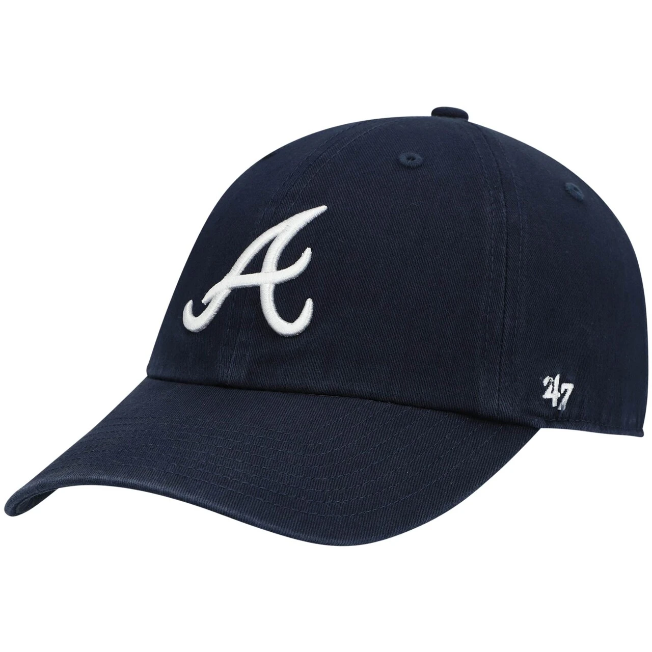 Men's Atlanta Braves '47 Navy Heritage Clean Up Adjustable Hat 1 Men's Atlanta Braves '47 Navy Heritage Clean Up Adjustable Hat