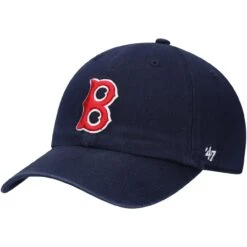 Men's Boston Red Sox '47 Navy 1946 Logo Cooperstown Collection Clean Up Adjustable Hat