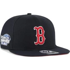 Men's Boston Red Sox '47 Navy 2004 World Series Sure Shot Captain Snapback Hat