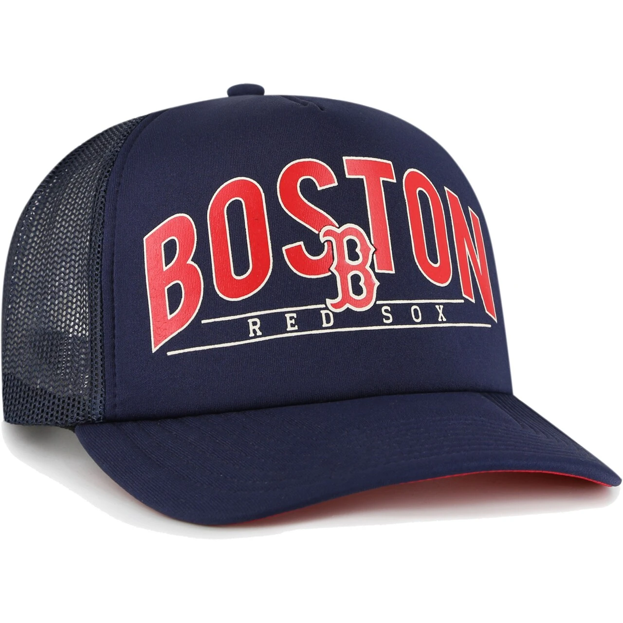 Men's Boston Red Sox '47 Navy Backhaul Foam Trucker Snapback Hat 2 Men's Boston Red Sox '47 Navy Backhaul Foam Trucker Snapback Hat - Image 2