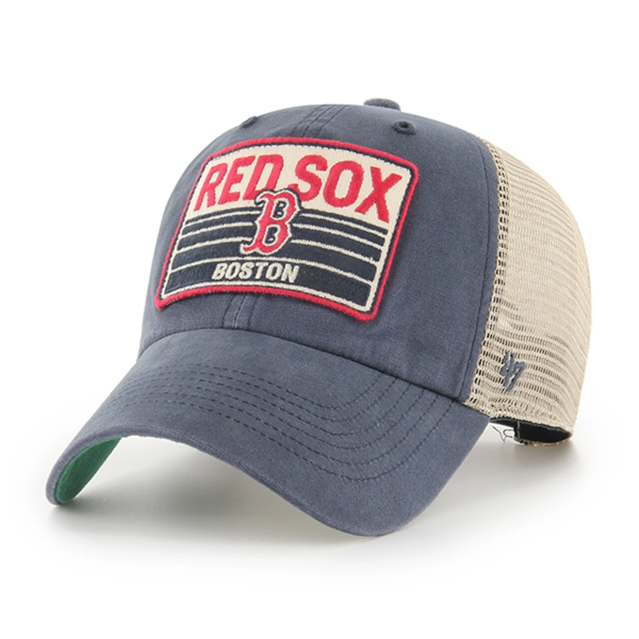Men's Boston Red Sox '47 Navy Four Stroke Clean Up Trucker Snapback Hat 1 Men's Boston Red Sox '47 Navy Four Stroke Clean Up Trucker Snapback Hat