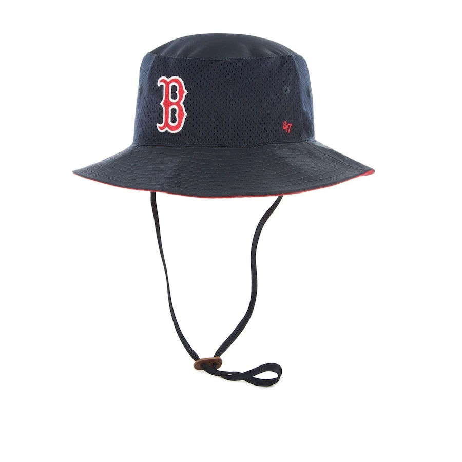 Men's Boston Red Sox '47 Navy Panama Pail Team Bucket Hat 1 Men's Boston Red Sox '47 Navy Panama Pail Team Bucket Hat