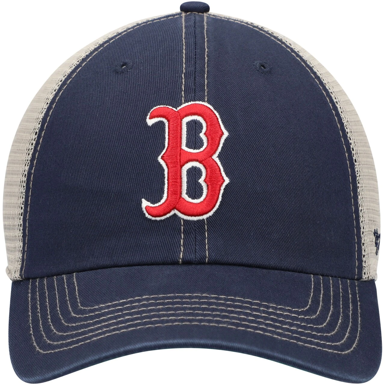 Men's Boston Red Sox '47 Navy Trawler Clean Up Trucker Snapback Hat 2 Men's Boston Red Sox '47 Navy Trawler Clean Up Trucker Snapback Hat - Image 2