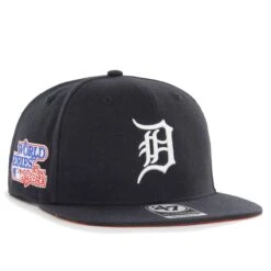 Men's Detroit Tigers '47 Navy 1984 World Series Sure Shot Captain Snapback Hat