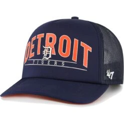 Men's Detroit Tigers '47 Navy Backhaul Foam Trucker Snapback Hat