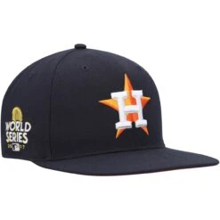Men's Houston Astros '47 2017 World Series Navy Sure Shot Captain Snapback Hat