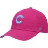 Men's Chicago Cubs '47 Pink Periwinkle Orchid Undervisor Clean Up Adjustable Hat
