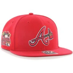 Men's Atlanta Braves '47 Red 2000 MLB All-Star Game Sure Shot Captain Snapback Hat