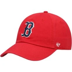 Men's Boston Red Sox '47 Red Team Clean Up Adjustable Hat