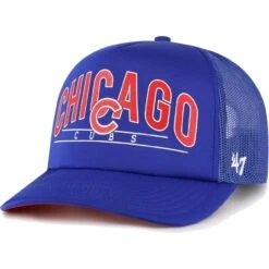 Men's Chicago Cubs '47 Royal Backhaul Foam Trucker Snapback Hat