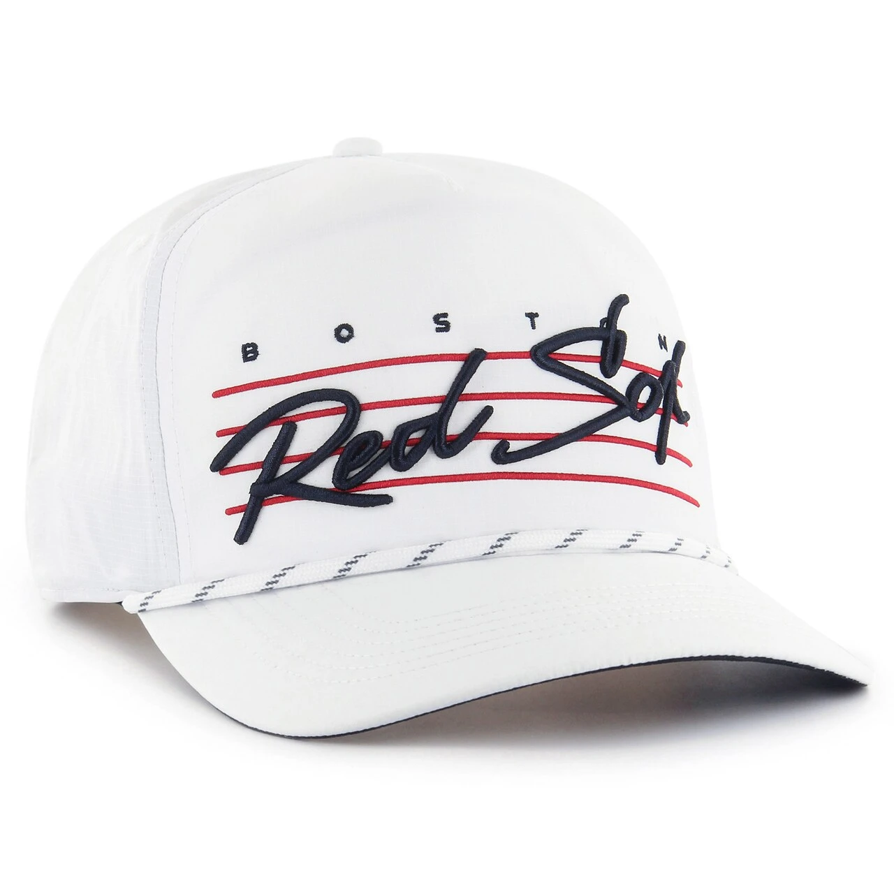 Men's Boston Red Sox '47 White Downburst Hitch Snapback Hat 2 Men's Boston Red Sox '47 White Downburst Hitch Snapback Hat - Image 2