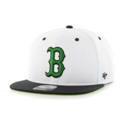 Men's Boston Red Sox '47 White Neon Skyway Snapback Adjustable Hat