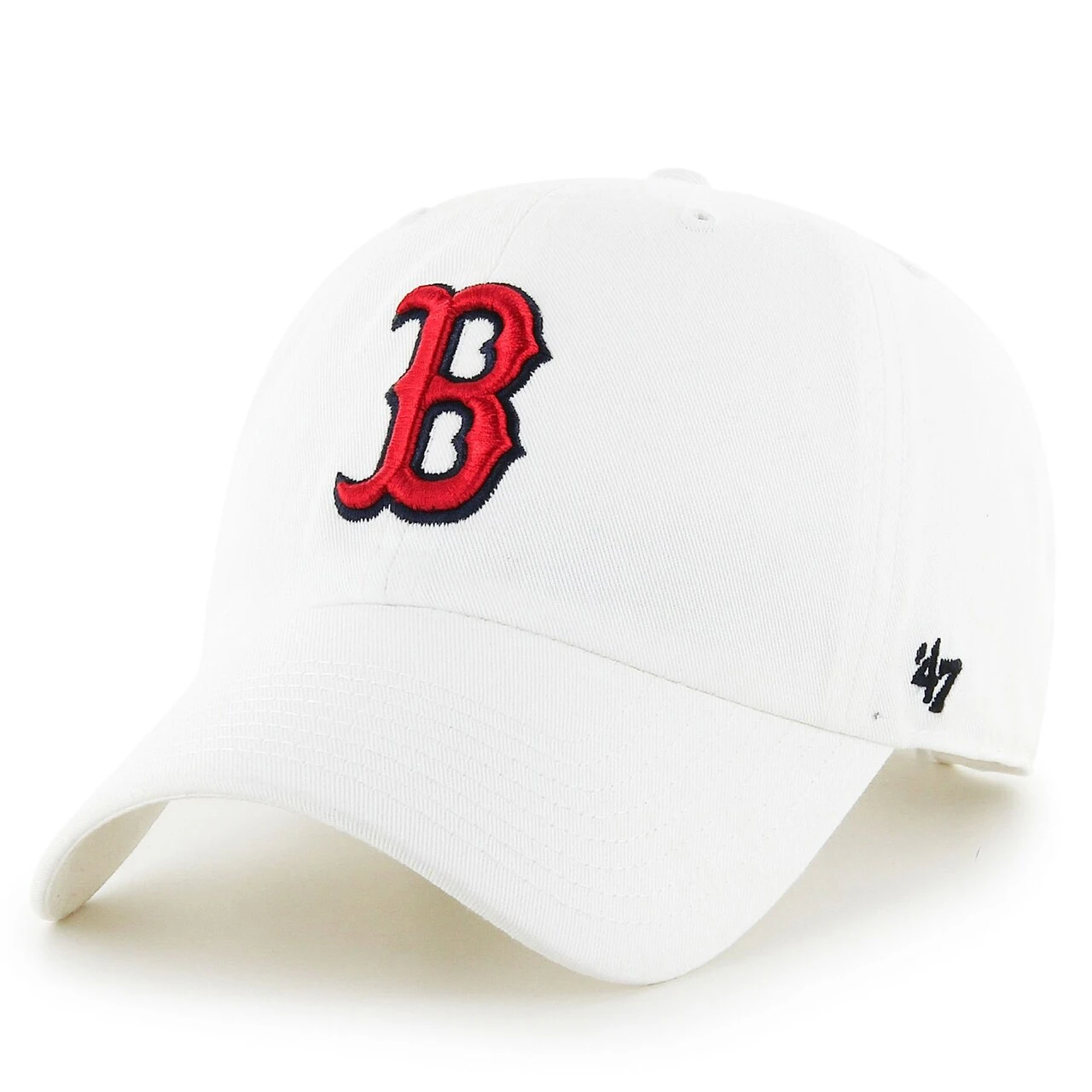 Men's Boston Red Sox '47 White Team Logo Clean Up Adjustable Hat 1 Men's Boston Red Sox '47 White Team Logo Clean Up Adjustable Hat