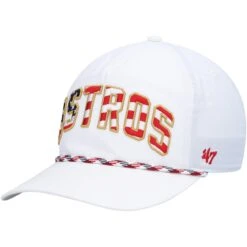 Men's Houston Astros '47 White Flag Flutter Hitch Snapback Hat