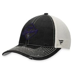 Men's Colorado Rockies Fanatics Branded Black Heritage Trucker Snapback Hat