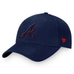 Men's Atlanta Braves Fanatics Branded Navy Fundamental Shadow Snapback Hat