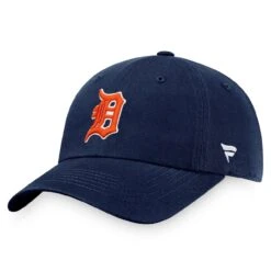 Men's Detroit Tigers Fanatics Branded Navy Cooperstown Collection Core Adjustable Hat