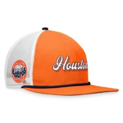 Men's Houston Astros Fanatics Branded Orange Heritage Golfer Snapback Hat