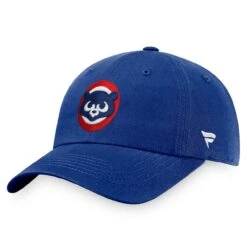 Men's Chicago Cubs Fanatics Branded Royal Cooperstown Collection Core Adjustable Hat