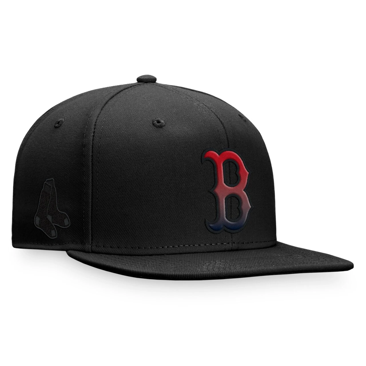 Men's Boston Red Sox Majestic Black Color Fade Snapback Hat 3 Men's Boston Red Sox Majestic Black Color Fade Snapback Hat - Image 3