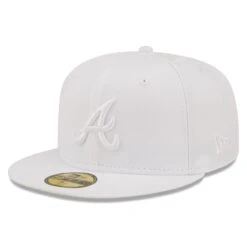 Men's Atlanta Braves New Era White On White 59FIFTY Fitted Hat