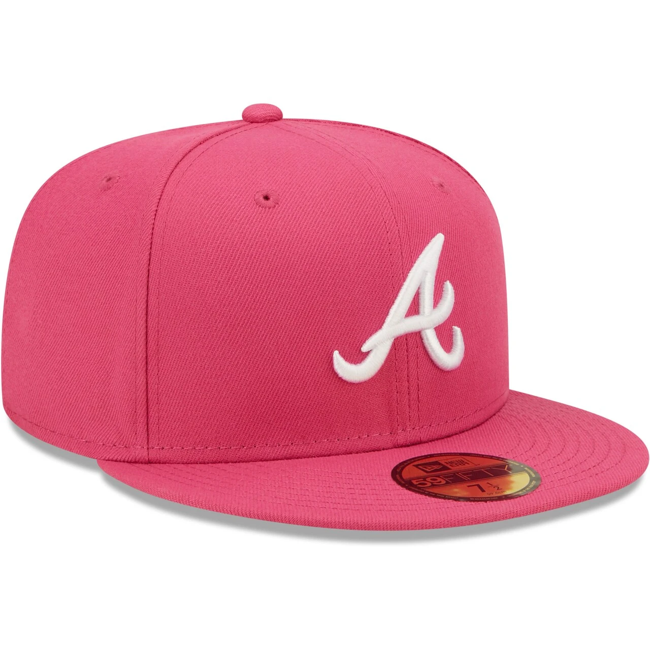 Men's Atlanta Braves New Era Beetroot Logo 59FIFTY Fitted Hat 3 Men's Atlanta Braves New Era Beetroot Logo 59FIFTY Fitted Hat - Image 3