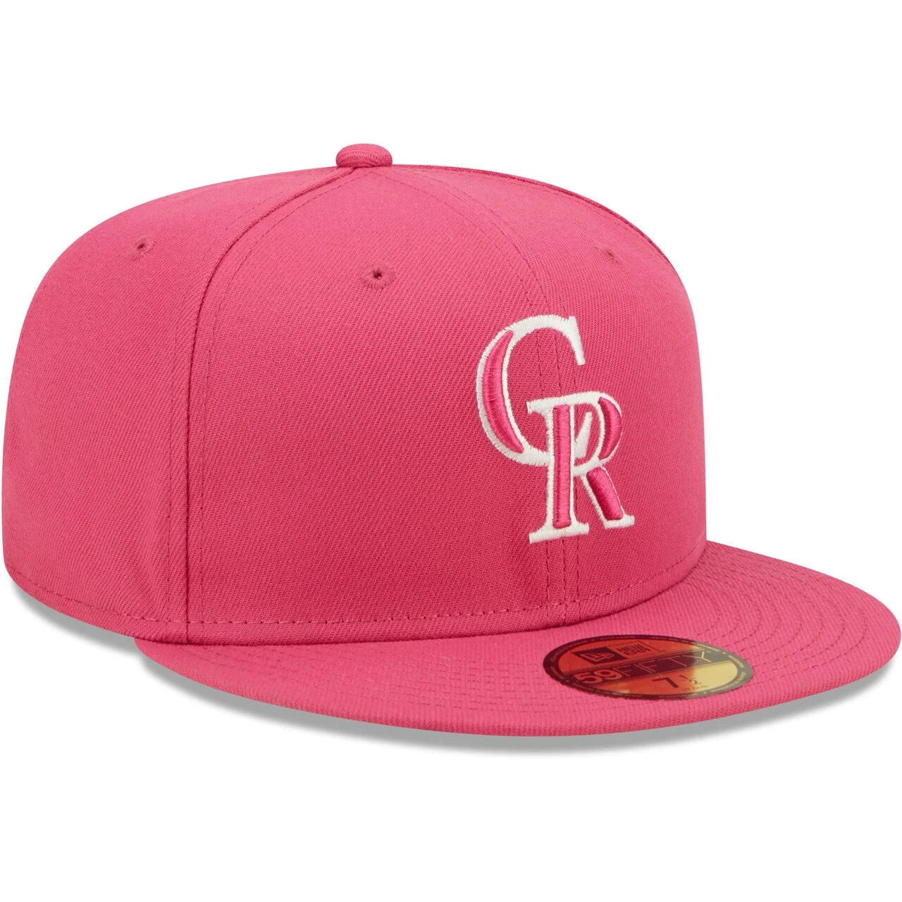Men's Colorado Rockies New Era Beetroot Logo 59FIFTY Fitted Hat - Image 3