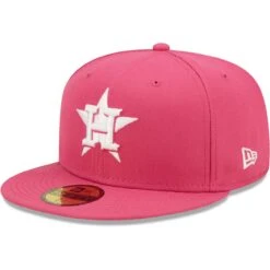 Men's Houston Astros New Era Beetroot Logo 59FIFTY Fitted Hat
