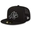 Men's Atlanta Braves New Era Black 2023 Batting Practice 59FIFTY Fitted Hat