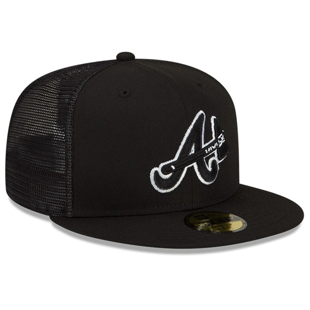 Men's Atlanta Braves New Era Black 2023 Batting Practice 59FIFTY Fitted Hat 3 Men's Atlanta Braves New Era Black 2023 Batting Practice 59FIFTY Fitted Hat - Image 3