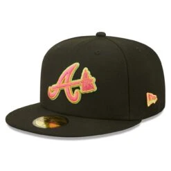 Men's Atlanta Braves New Era Black Summer Sherbet 59FIFTY Fitted Hat -NEW ERA Sales Store mens new era black atlanta braves summer sherbet 59fifty fitted hat ss5 p 4789495pv 3u rcaxtl4ipkrwe8wxzt7fv zwhczd5pzd8dcxxm4vct