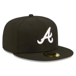 Men's Atlanta Braves New Era Black Team Logo 59FIFTY Fitted Hat -NEW ERA Sales Store mens new era black atlanta braves team logo 59fifty fitted hat pi4733000 altimages ff 4733485 390ff21fa0df4636d29calt3 full