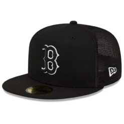 Men's Boston Red Sox New Era Black 2023 Batting Practice 59FIFTY Fitted Hat