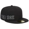 Men's Boston Red Sox New Era Black Jersey 59FIFTY Fitted Hat