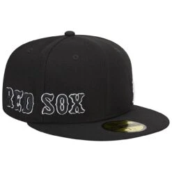 Men's Boston Red Sox New Era Black Jersey 59FIFTY Fitted Hat