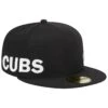 Men's Chicago Cubs New Era Black Jersey 59FIFTY Fitted Hat