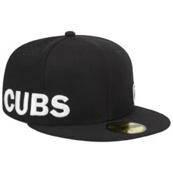 Men's Chicago Cubs New Era Black Jersey 59FIFTY Fitted Hat