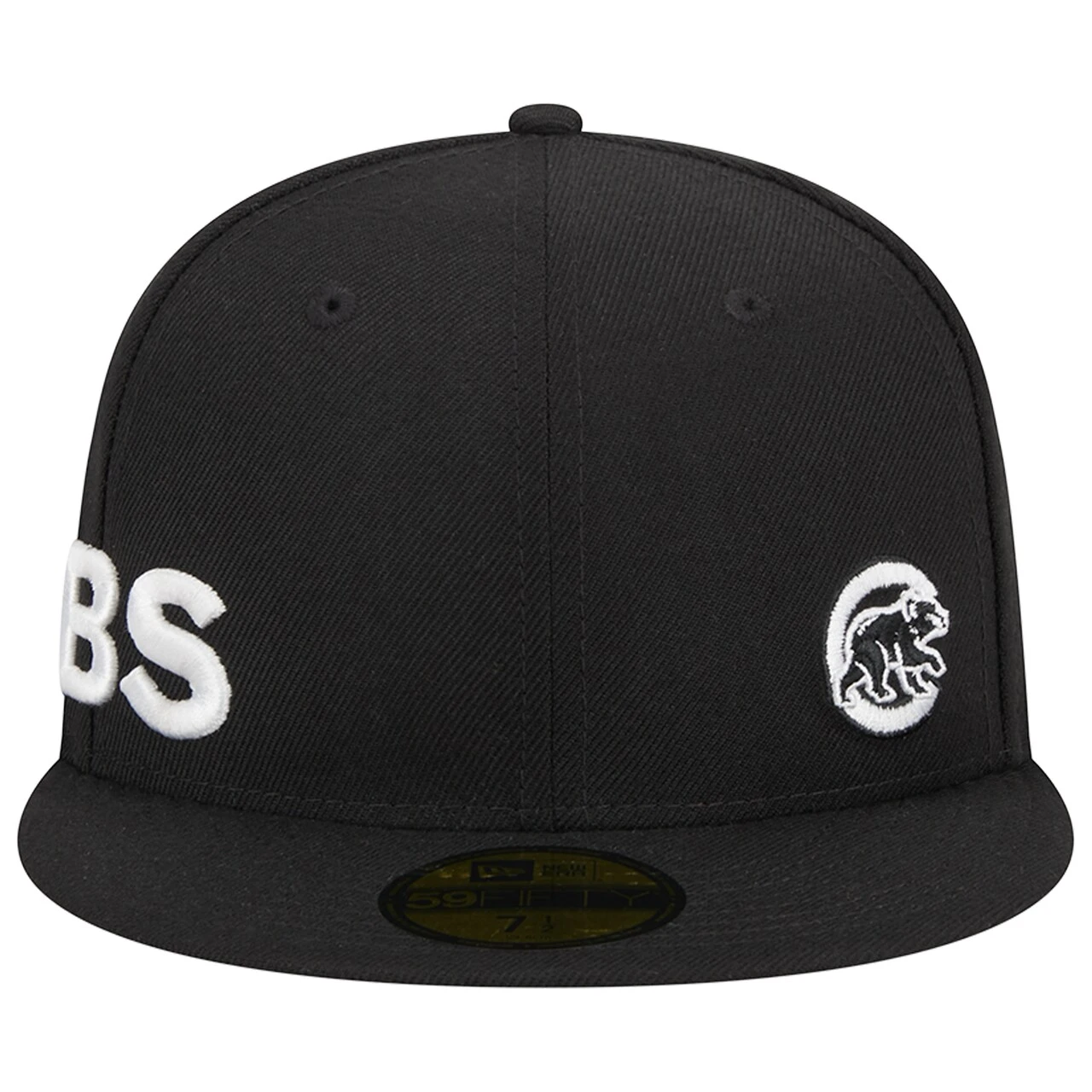 Men's Chicago Cubs New Era Black Jersey 59FIFTY Fitted Hat 2 Men's Chicago Cubs New Era Black Jersey 59FIFTY Fitted Hat - Image 2