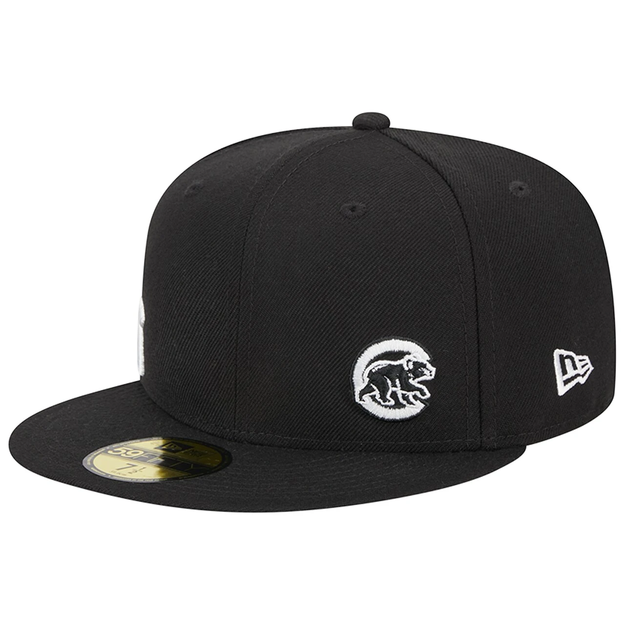 Men's Chicago Cubs New Era Black Jersey 59FIFTY Fitted Hat 3 Men's Chicago Cubs New Era Black Jersey 59FIFTY Fitted Hat - Image 3