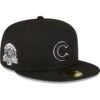 Men's Chicago Cubs New Era Black Sidepatch 59FIFTY Fitted Hat