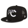 Men's Chicago Cubs New Era Black Street Trucker 9FIFTY Snapback Hat