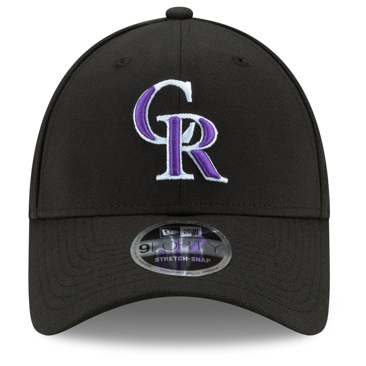 Men's Colorado Rockies New Era Black 2021 Father's Day 9FORTY Adjustable Hat - Image 2