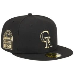 Men's Colorado Rockies New Era Black 2023 59FIFTY Day Fitted Hat