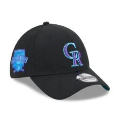 Men's Colorado Rockies New Era Black 2023 MLB Father's Day 39THIRTY Flex Hat